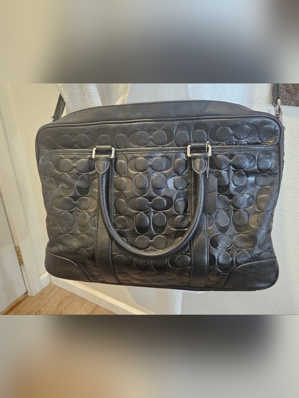 Coach Mens Metropolitan Brief. Made Of Embossed Calf Leather. See Description.